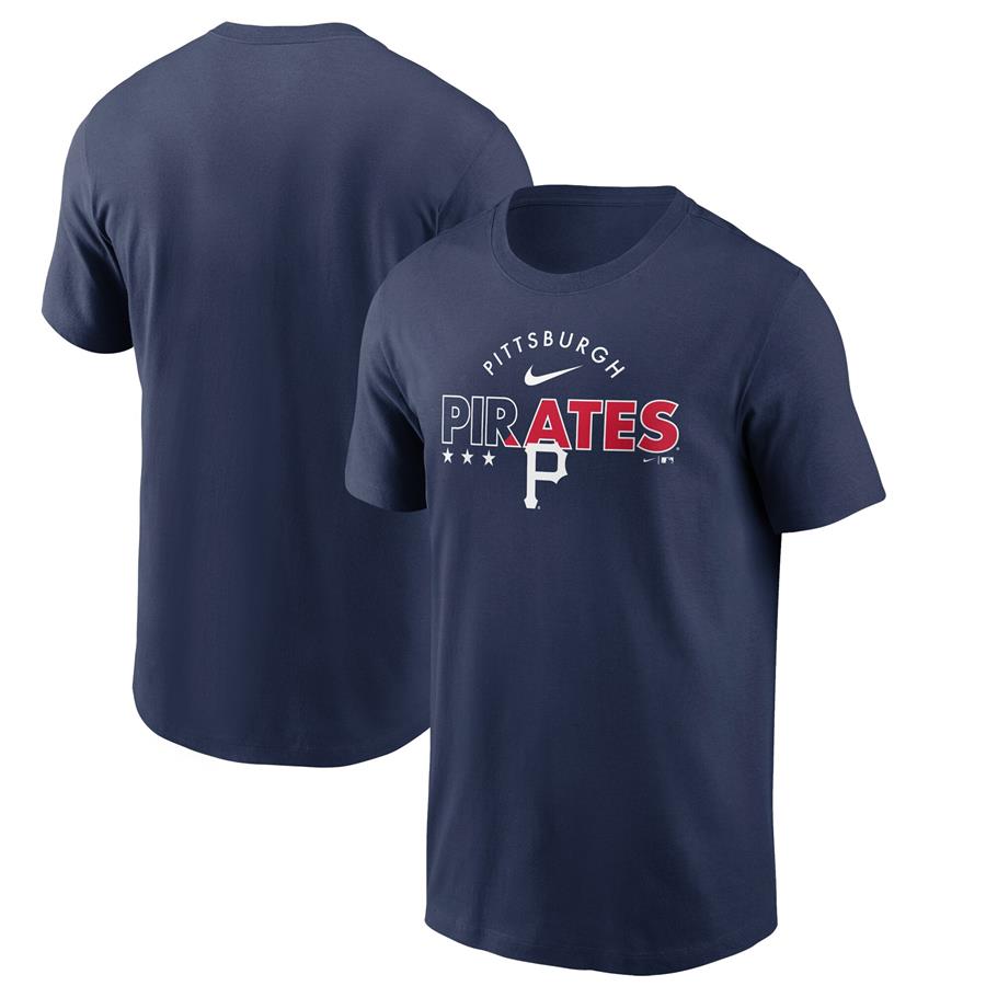 Pittsburgh Pirates Nike Team Americana T-Shirt - Navy