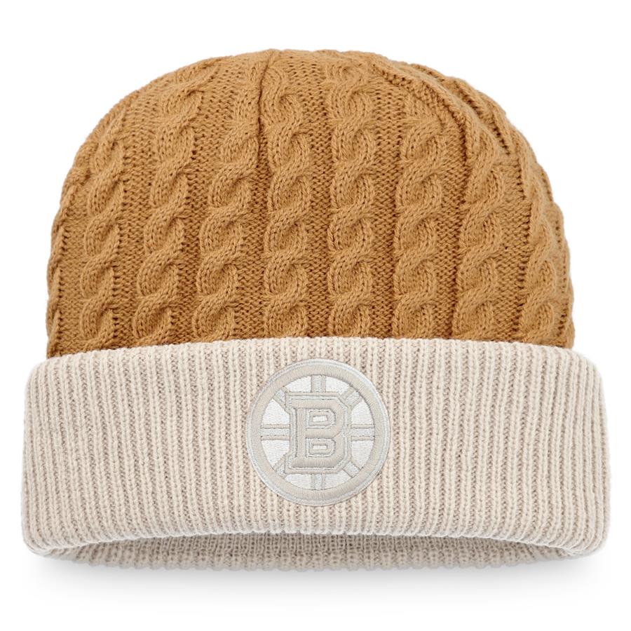 Boston Bruins Fanatics Branded Outdoor Play Cuffed Knit Hat - Natural