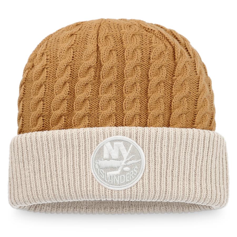 New York Islanders Fanatics Branded Outdoor Play Cuffed Knit Hat - Natural