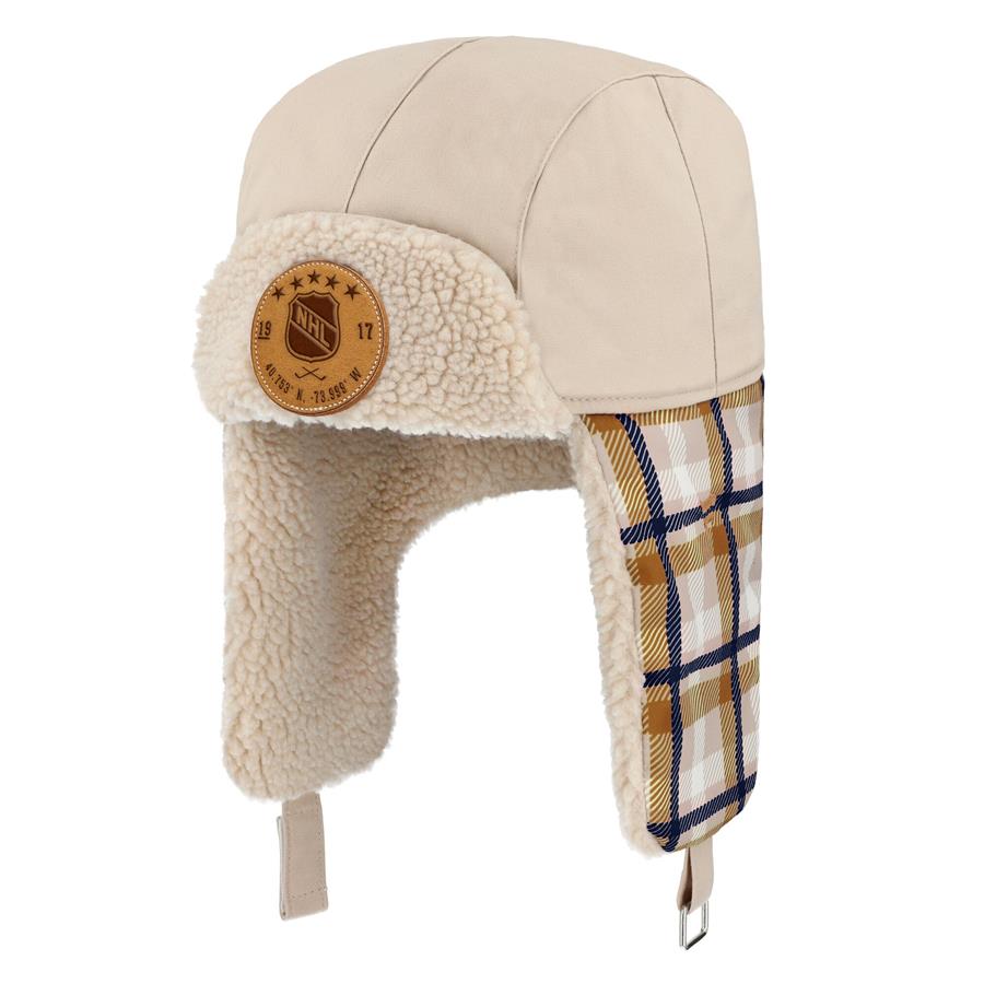 Colorado Avalanche Fanatics Branded Outdoor Play Plaid Trapper Hat - Tan