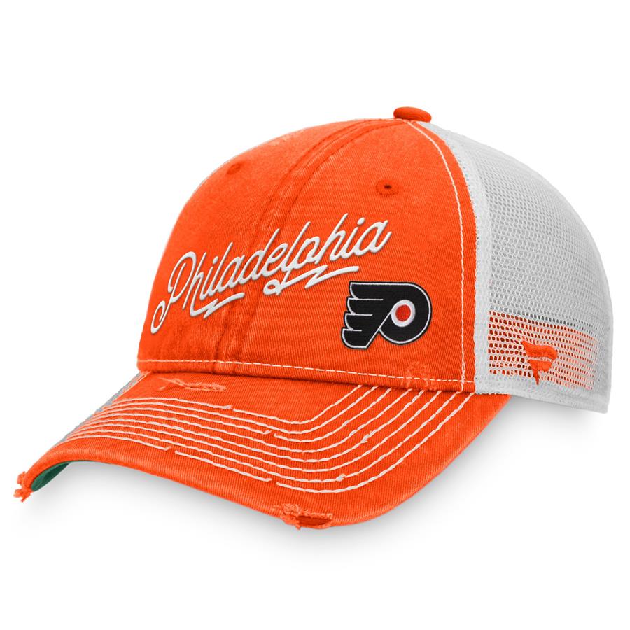 Philadelphia Flyers Fanatics Branded Vintage Sport Resort Trucker Snapback Hat - Orange