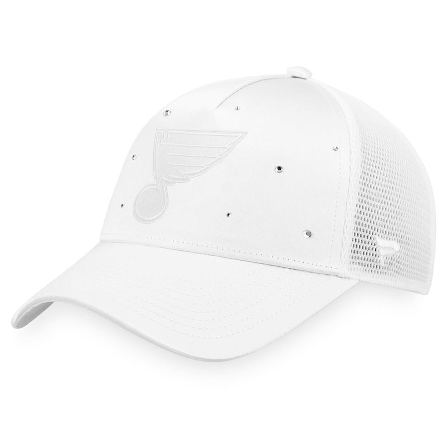 St. Louis Blues Fanatics Branded Women's Winter Lights Trucker Snapback Hat - White