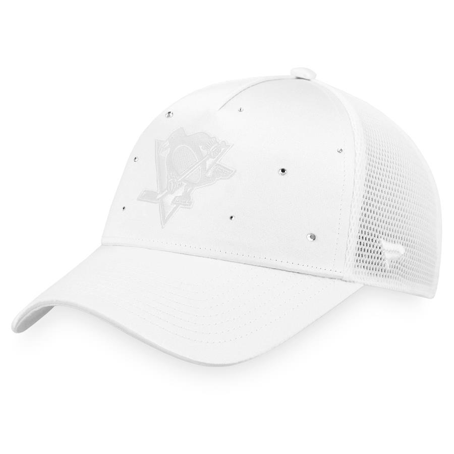 Pittsburgh Penguins Fanatics Branded Women's Winter Lights Trucker Snapback Hat - White
