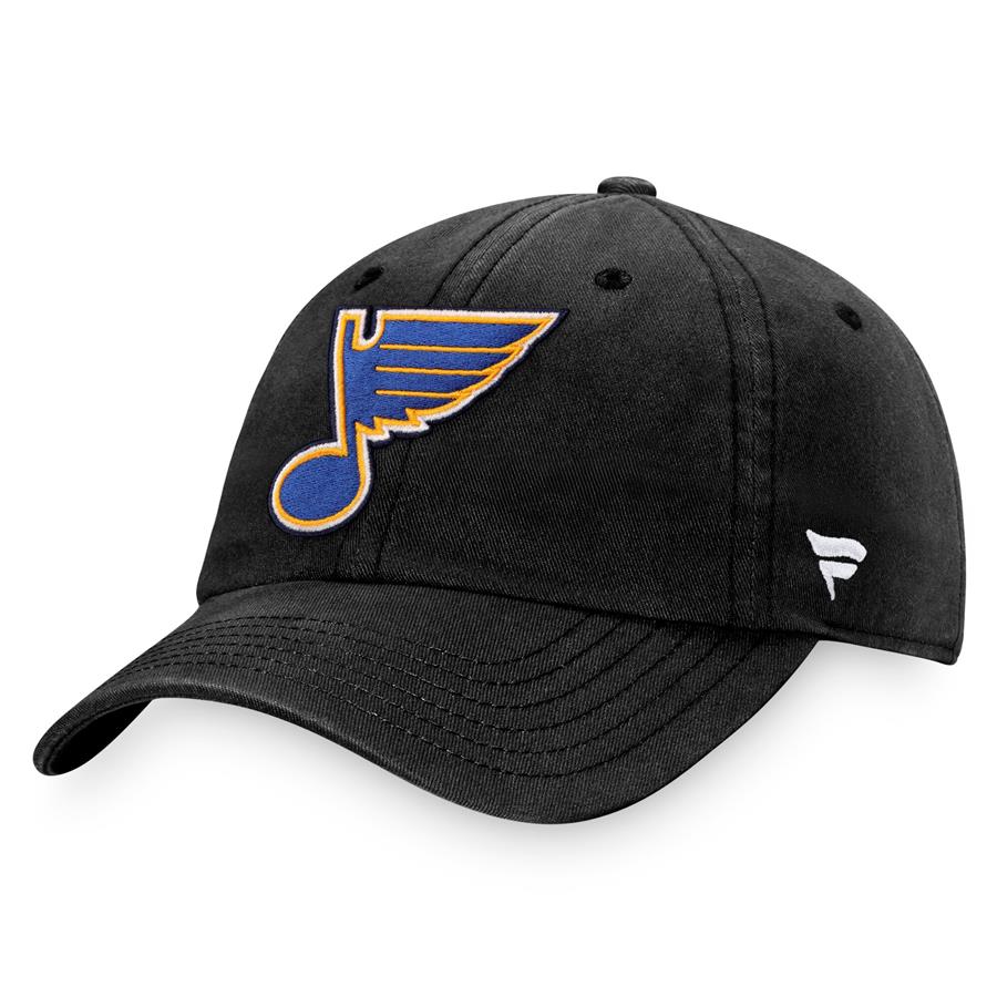 St. Louis Blues Fanatics Branded Core Primary Logo Adjustable Hat - Black