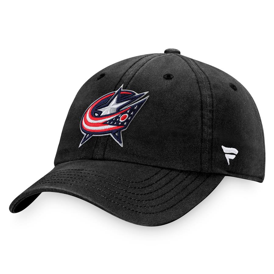 Columbus Blue Jackets Fanatics Branded Core Primary Logo Adjustable Hat - Black