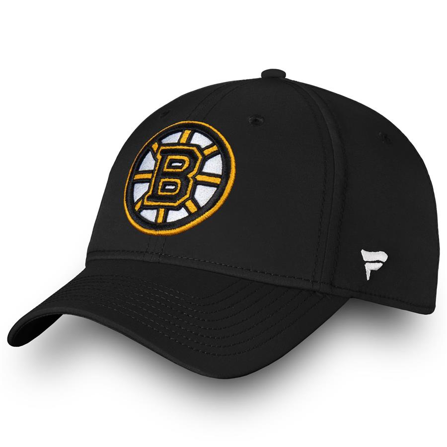 Boston Bruins Fanatics Branded Primary Logo Core Flex Hat - Black