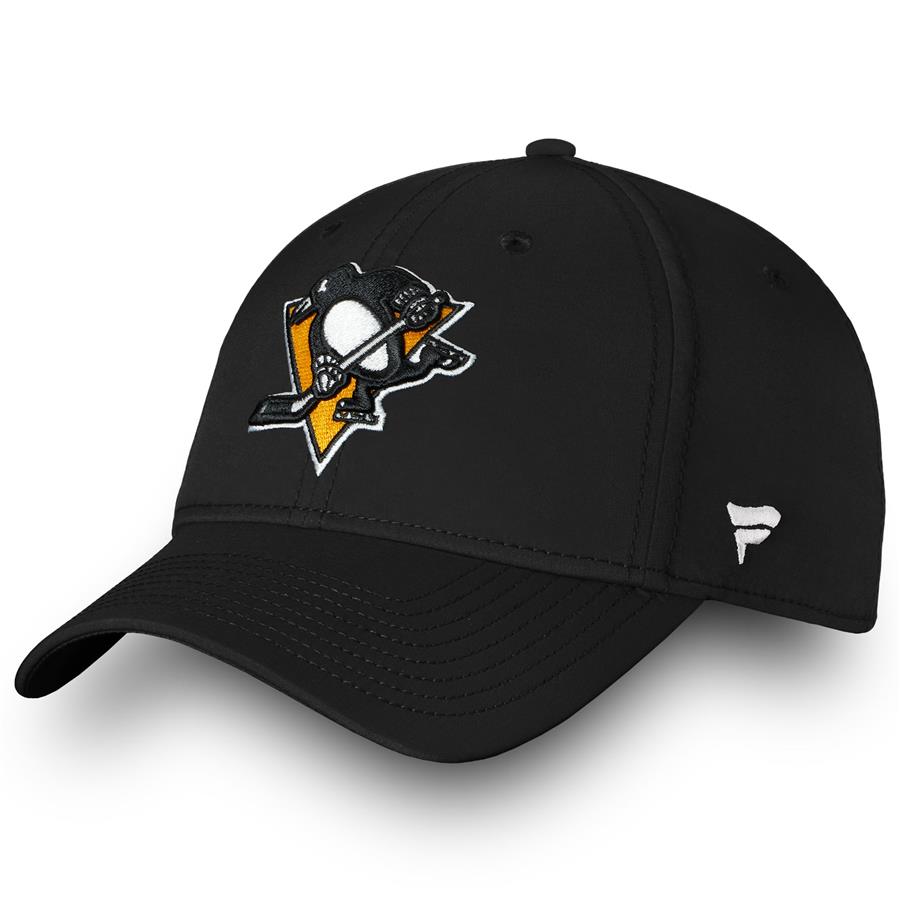 Pittsburgh Penguins Fanatics Branded Primary Logo Core Flex Hat - Black