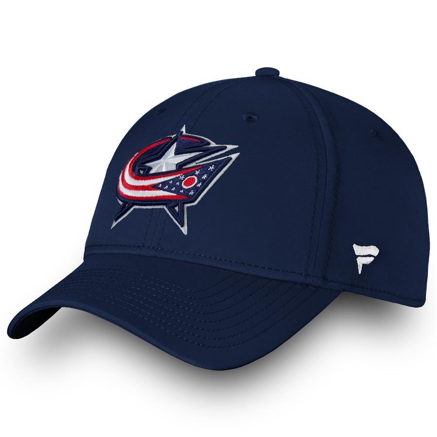 Columbus Blue Jackets Fanatics Branded Primary Logo Core Flex Hat - Navy