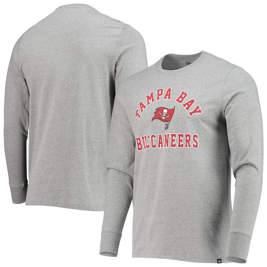 Tampa Bay Buccaneers '47 Victory Arch Super Rival Long Sleeve T-Shirt - Heathered Gray