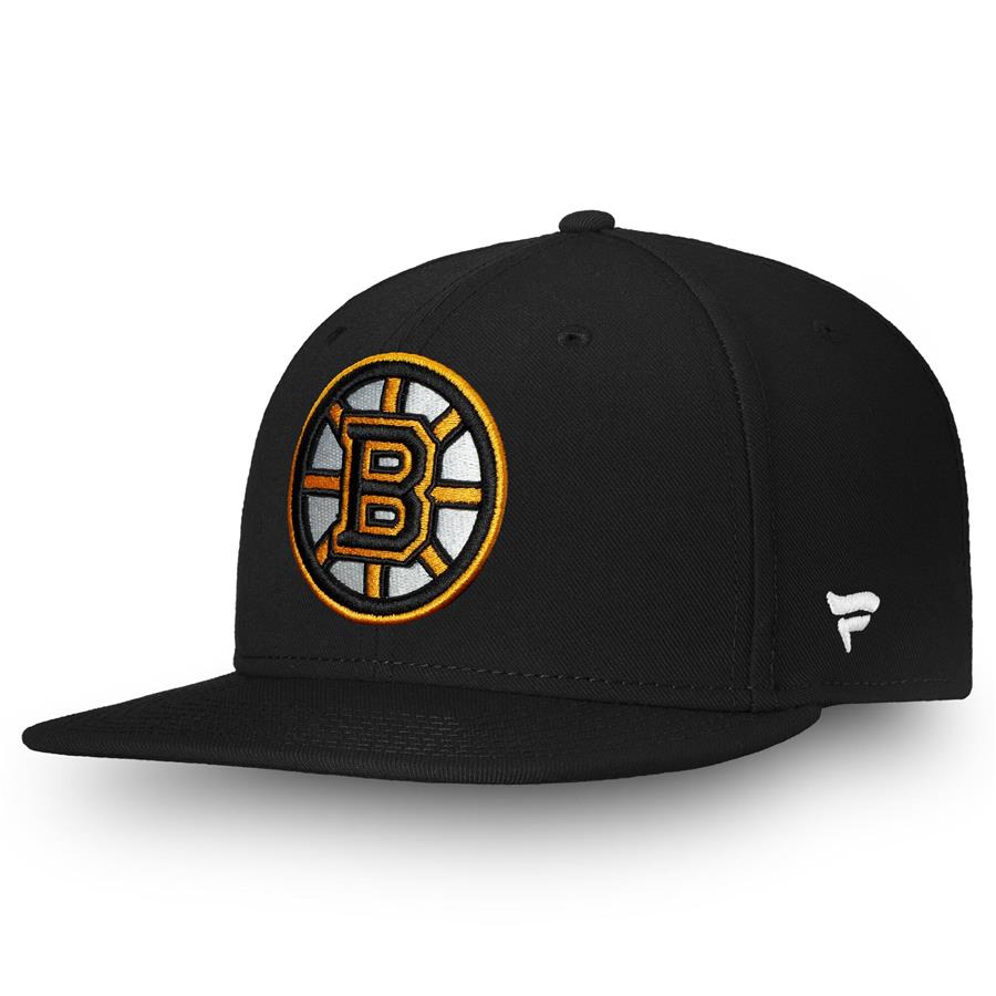 Boston Bruins Fanatics Branded Core Primary Logo Snapback Adjustable Hat - Black