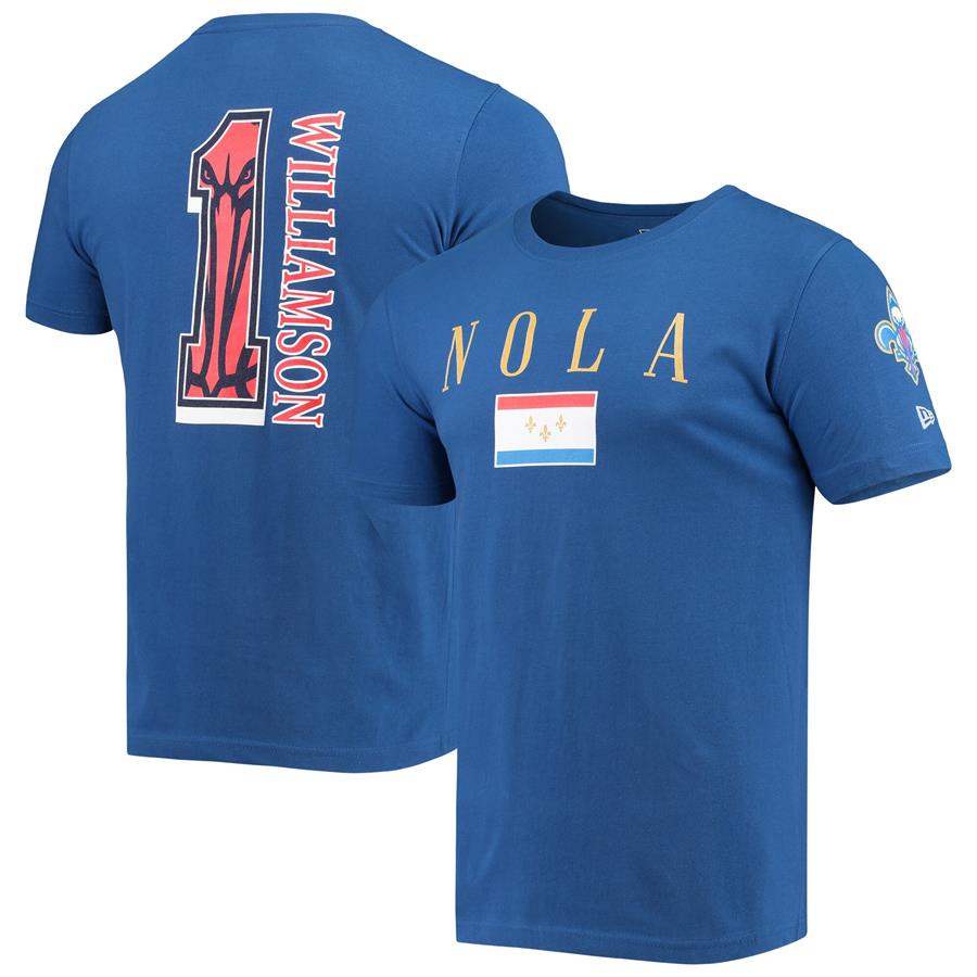 Zion Williamson New Orleans Pelicans New Era City Edition Player T-Shirt - Navy