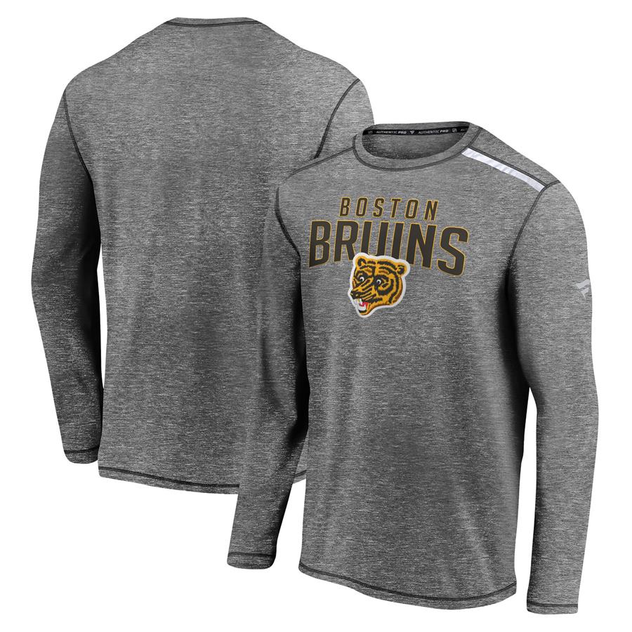 Boston Bruins Fanatics Branded Special Edition Long Sleeve T-Shirt - Heathered Gray
