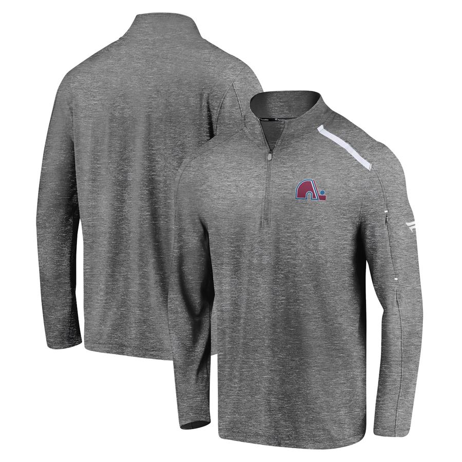 Colorado Avalanche Fanatics Branded Special Edition Quarter-Zip Jacket - Heathered Gray