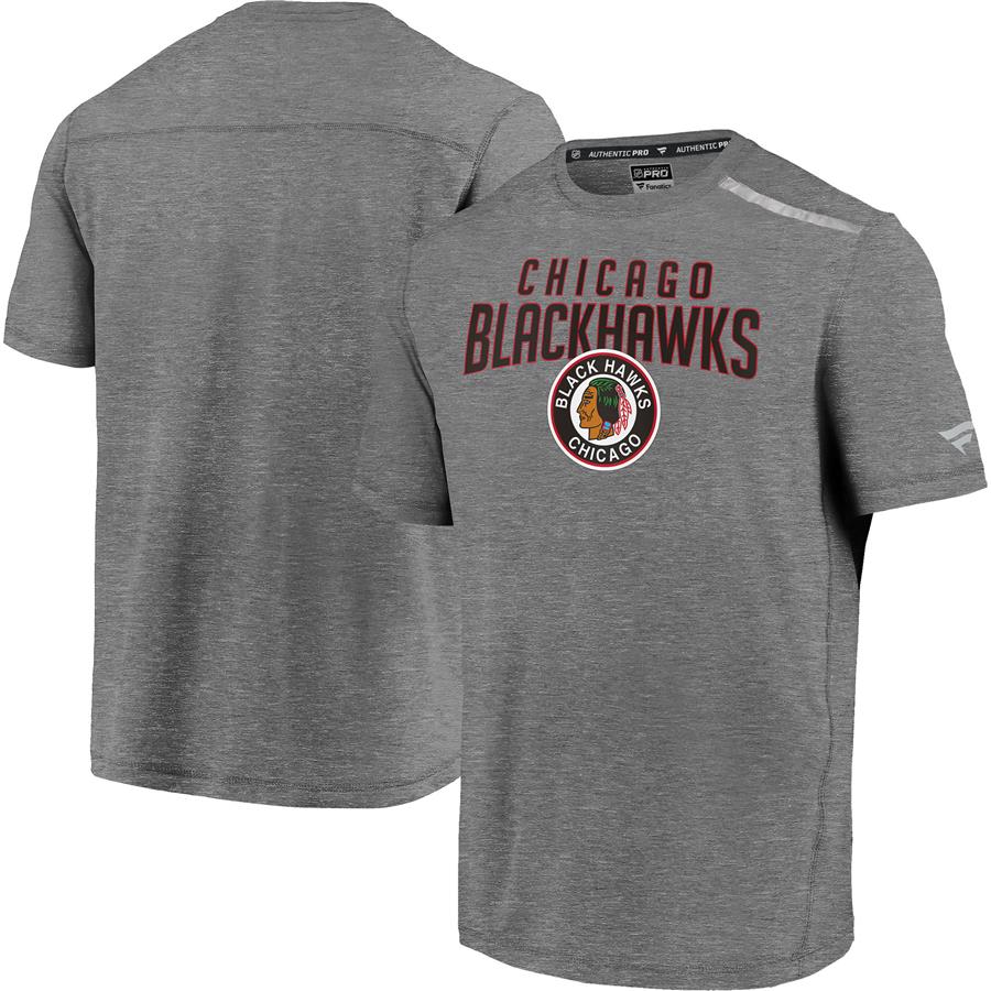 Chicago Blackhawks Fanatics Branded Special Edition Refresh T-Shirt - Heathered Gray