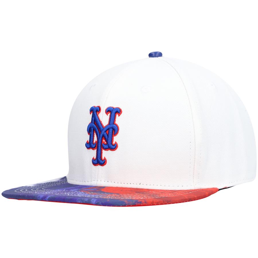 New York Mets Pro Standard Dip-Dye Snapback Hat - White