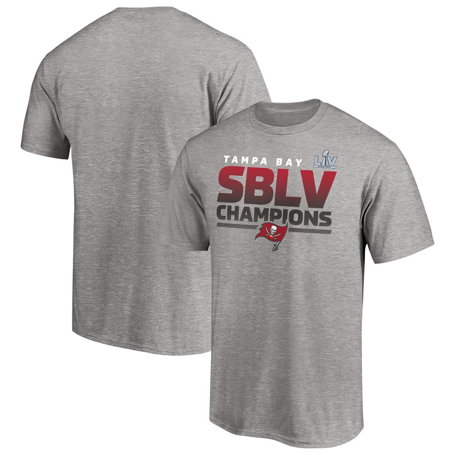 Tampa Bay Buccaneers Fanatics Branded Super Bowl LV Champions Kickoff T-Shirt - Heathered Gray