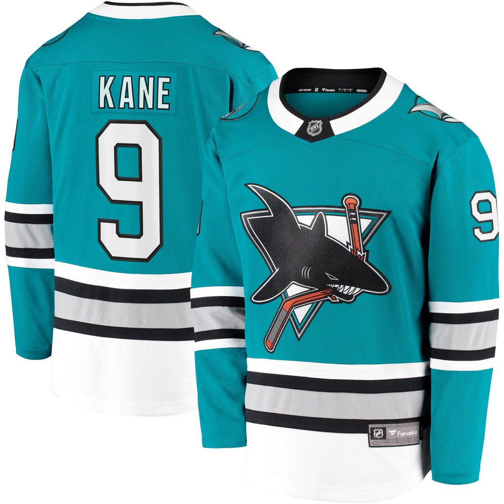 Evander Kane San Jose Sharks Fanatics Branded 30th Anniversary Premier Breakaway Player Jersey - Teal