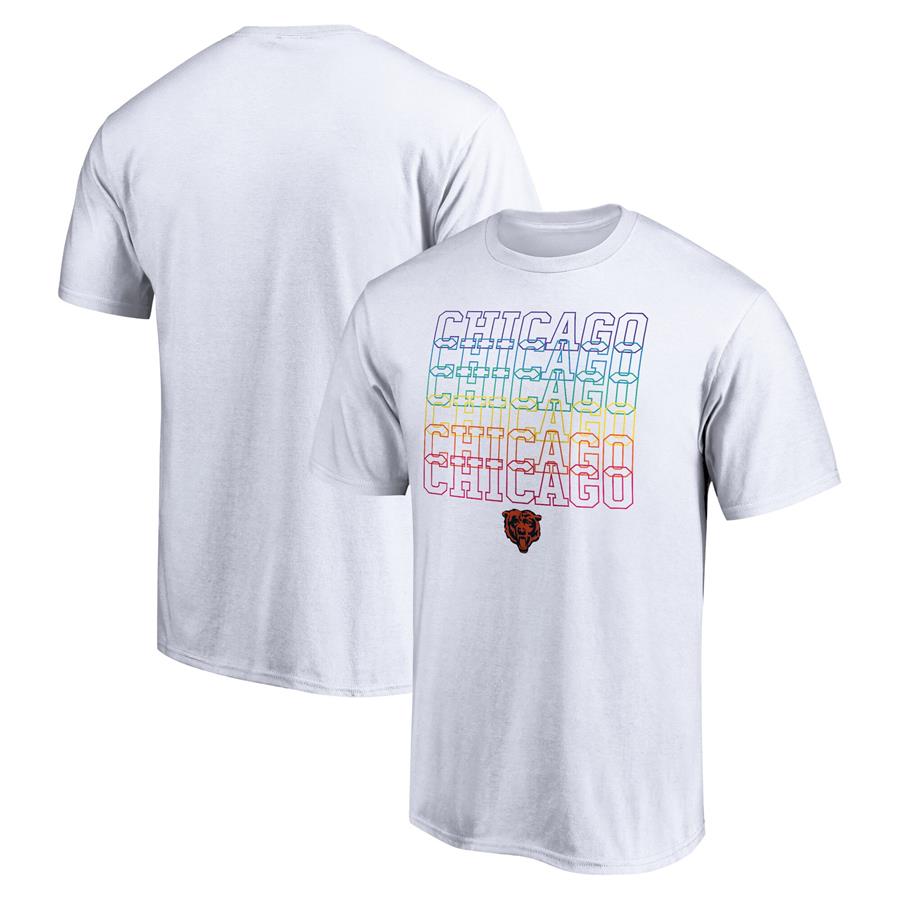 Chicago Bears Fanatics Branded City Pride T-Shirt - White