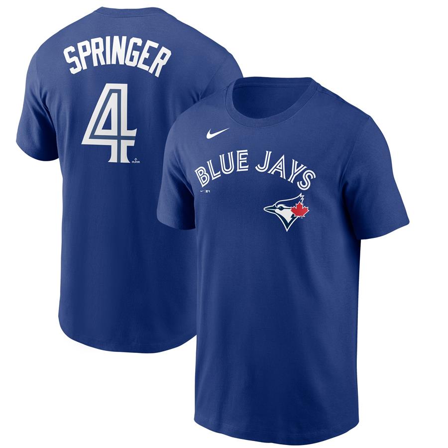 George Springer Toronto Blue Jays Nike Name & Number T-Shirt - Royal