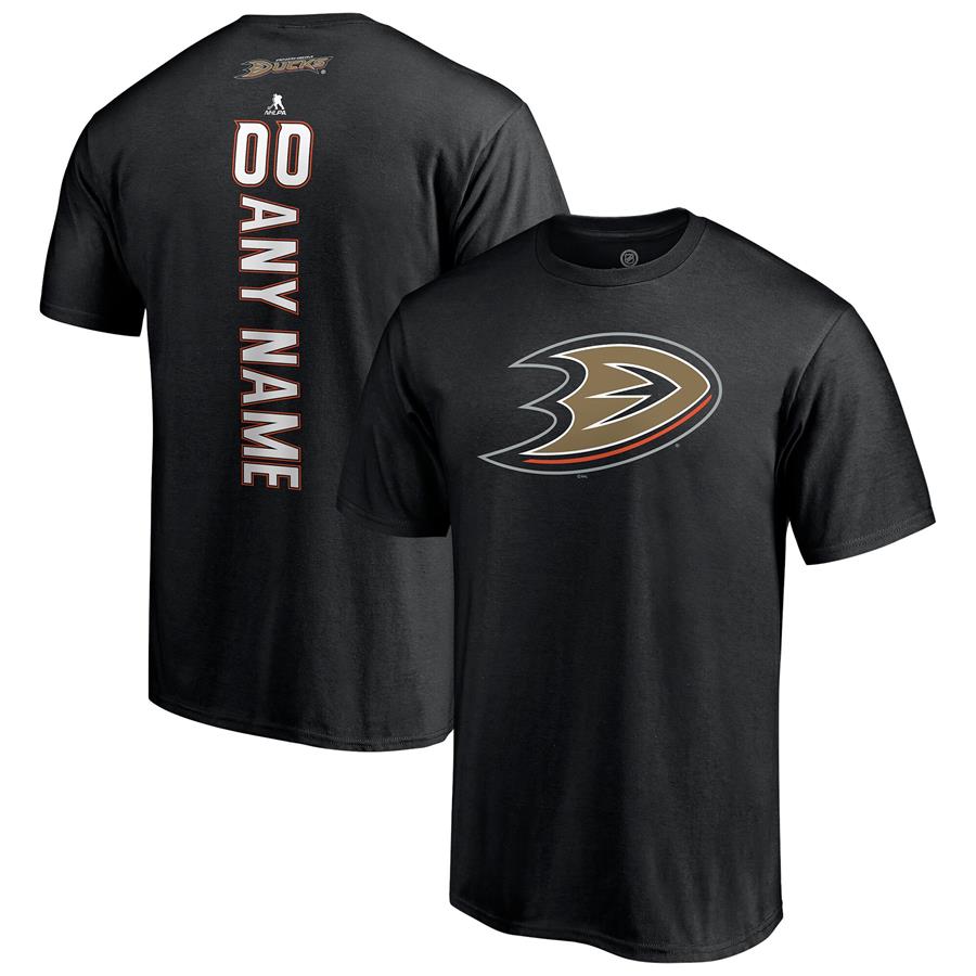 Anaheim Ducks Fanatics Branded Any Name & Number Playmaker T-Shirt - Black
