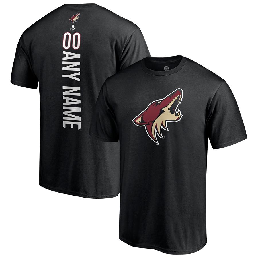 Arizona Coyotes Fanatics Branded Any Name & Number Playmaker T-Shirt - Black