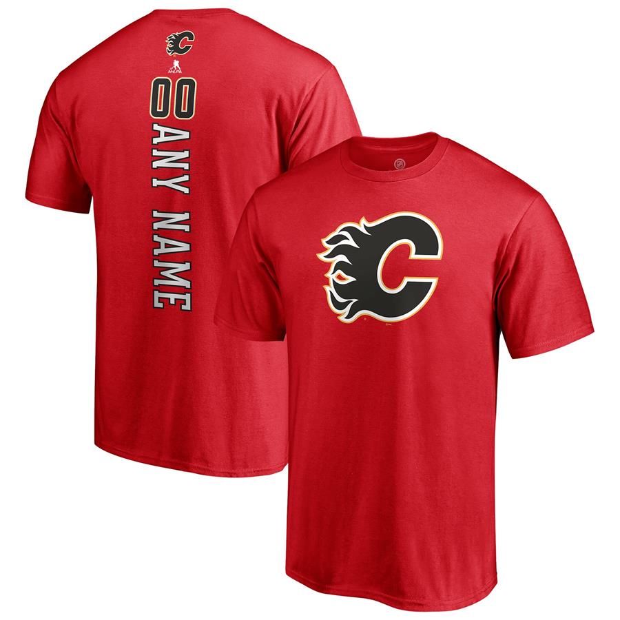 Calgary Flames Fanatics Branded Any Name & Number Playmaker T-Shirt - Red