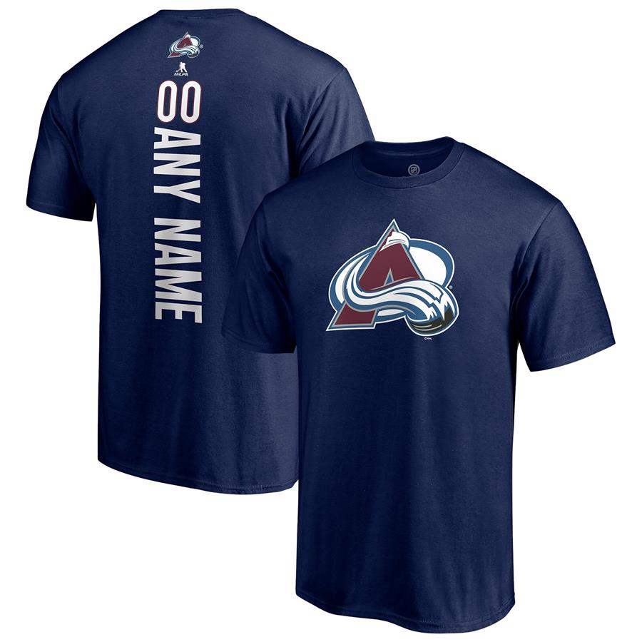 Colorado Avalanche Fanatics Branded Any Name & Number Playmaker T-Shirt - Navy