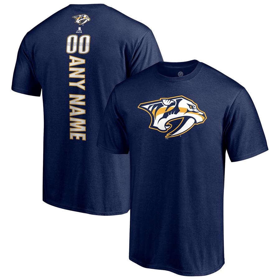 Nashville Predators Fanatics Branded Any Name & Number Playmaker T-Shirt - Navy