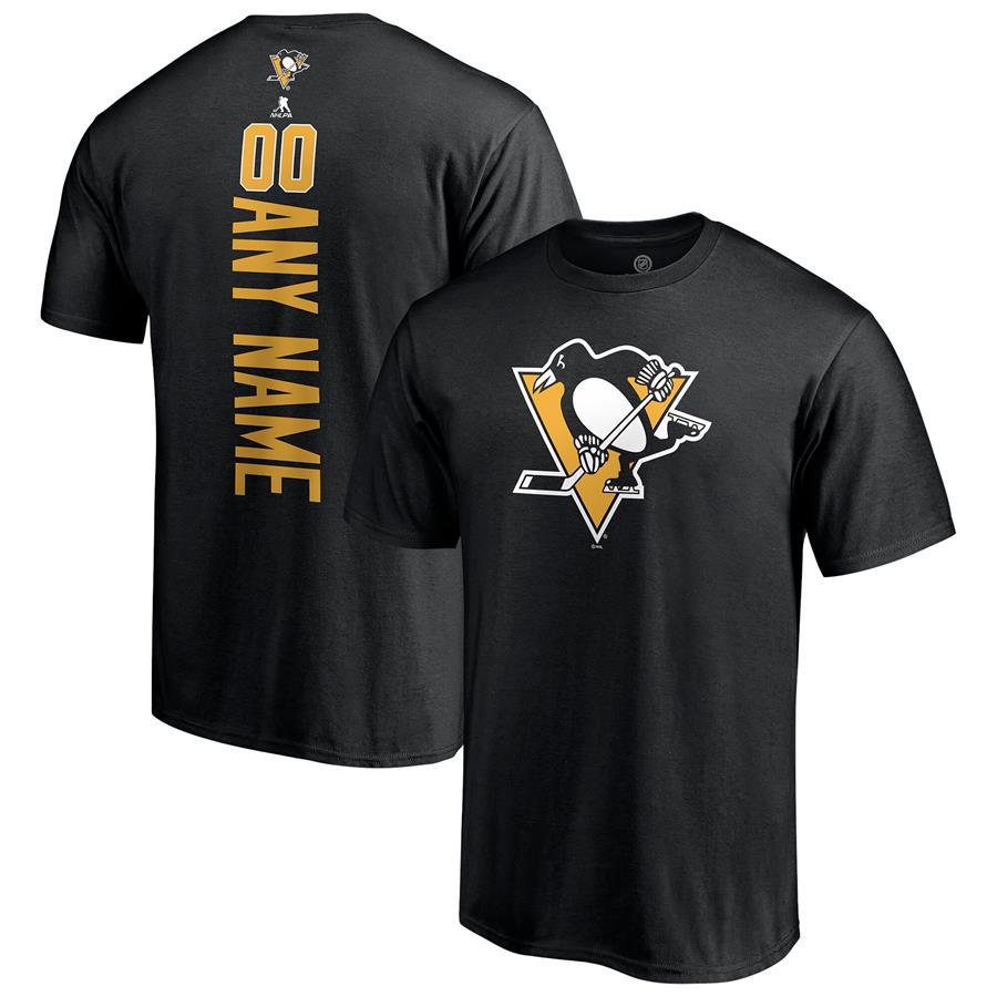 Pittsburgh Penguins Fanatics Branded Any Name & Number Playmaker T-Shirt - Black