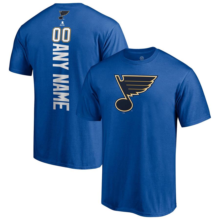 St. Louis Blues Fanatics Branded Any Name & Number Playmaker T-Shirt - Royal