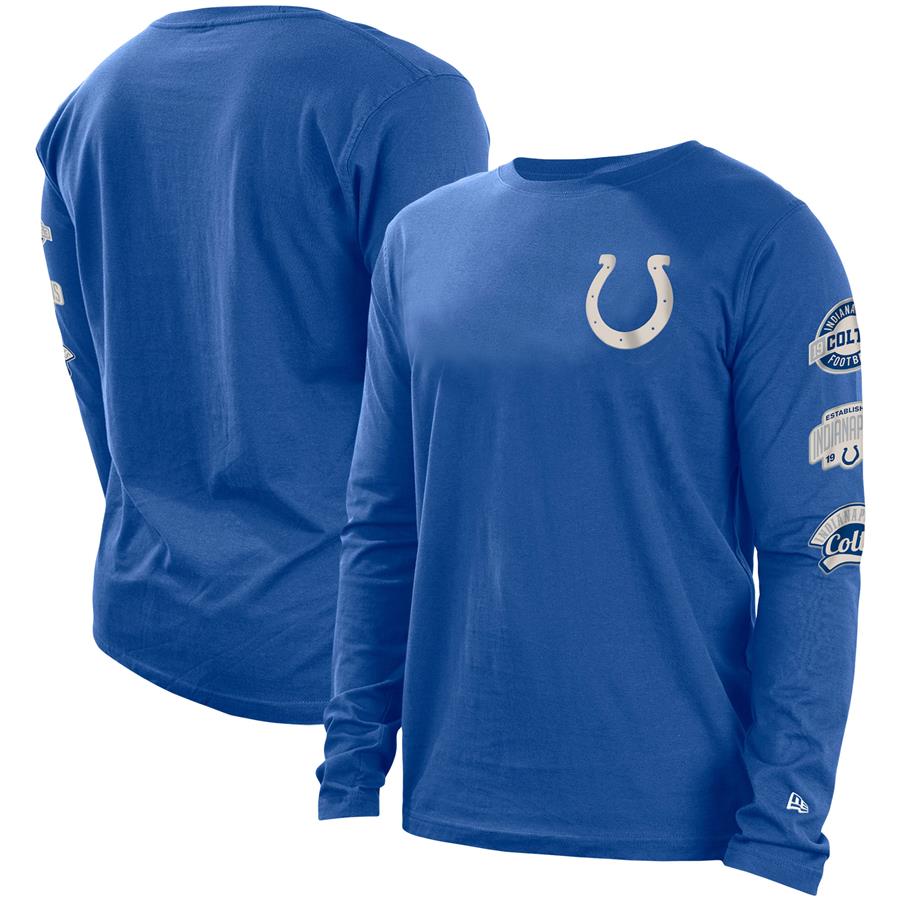 Indianapolis Colts New Era Hype 2-Hit Long Sleeve T-Shirt - Royal