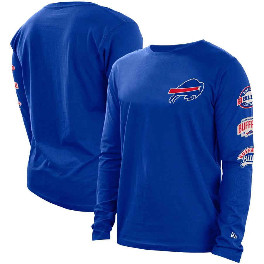 Buffalo Bills New Era Hype 2-Hit Long Sleeve T-Shirt - Royal