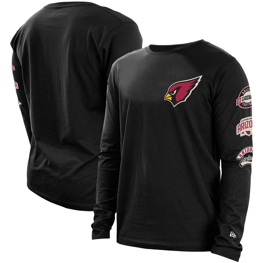 Arizona Cardinals New Era Hype 2-Hit Long Sleeve T-Shirt - Black