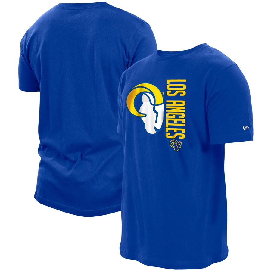 Los Angeles Rams New Era Split Logo 2-Hit T-Shirt - Royal