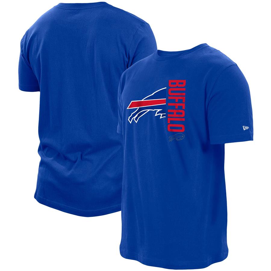 Buffalo Bills New Era Split Logo 2-Hit T-Shirt - Royal
