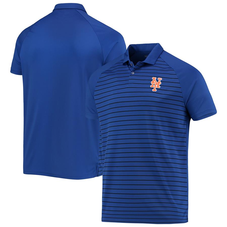New York Mets Levelwear Insignia Pulse Raglan Polo - Royal