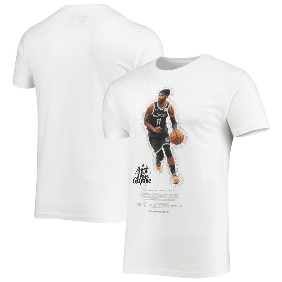 Kyrie Irving Brooklyn Nets Check the Credits Player T-Shirt - White