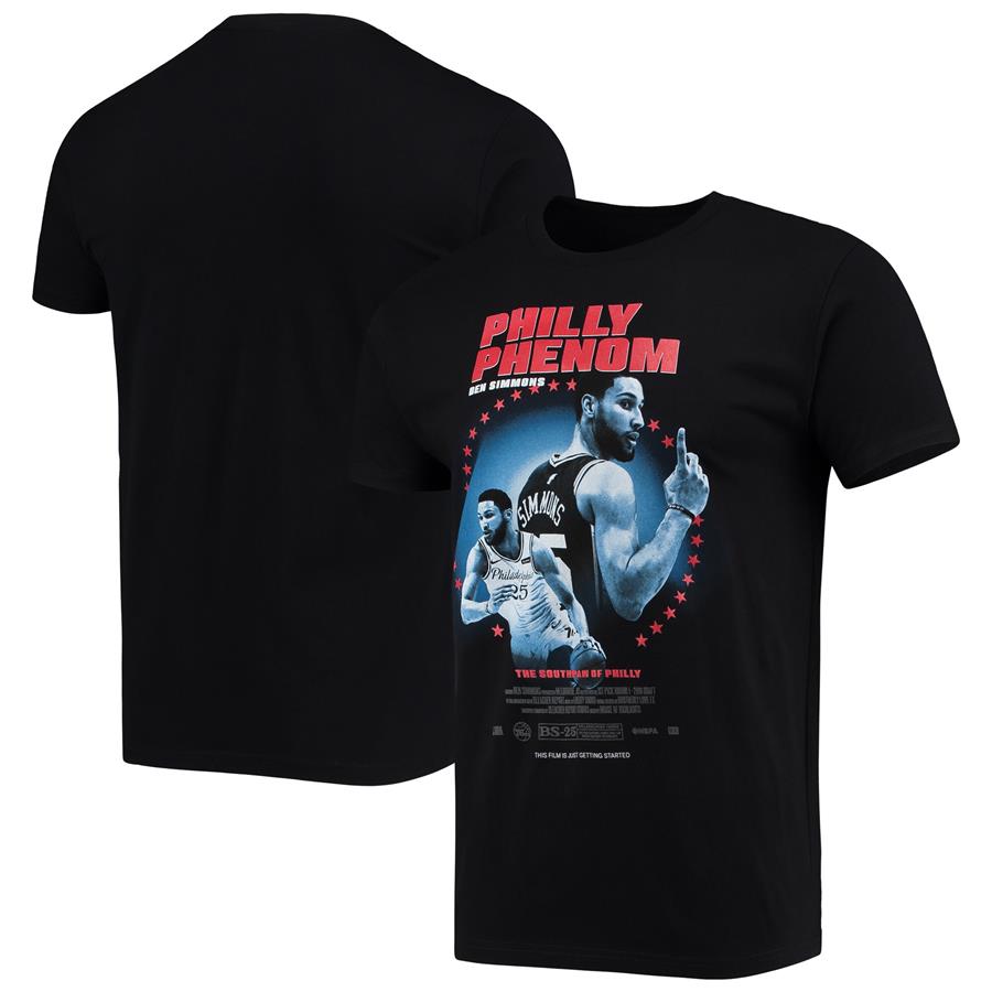 Ben Simmons Philadelphia 76ers Check the Credits Player T-Shirt - Black