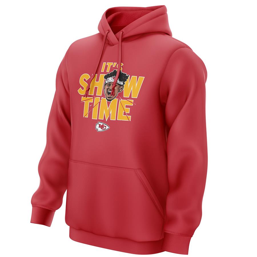 Patrick Mahomes Kansas City Chiefs It's Showtime Pullover Hoodie - Red