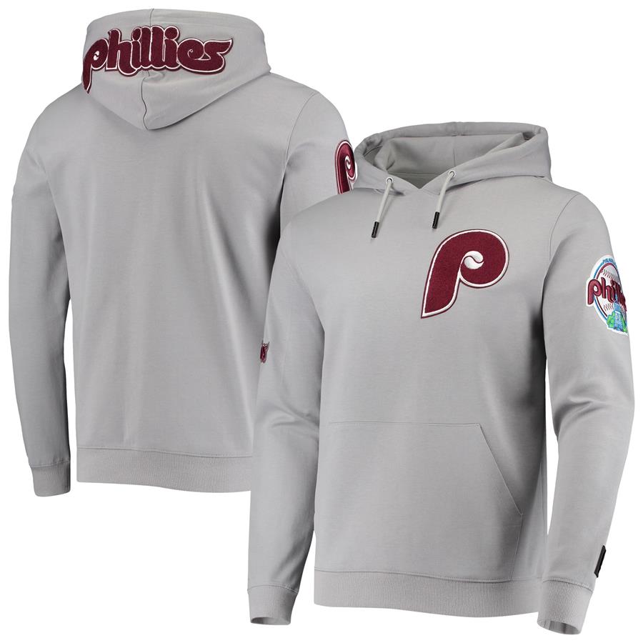 Philadelphia Phillies Pro Standard Team Logo Pullover Hoodie - Gray