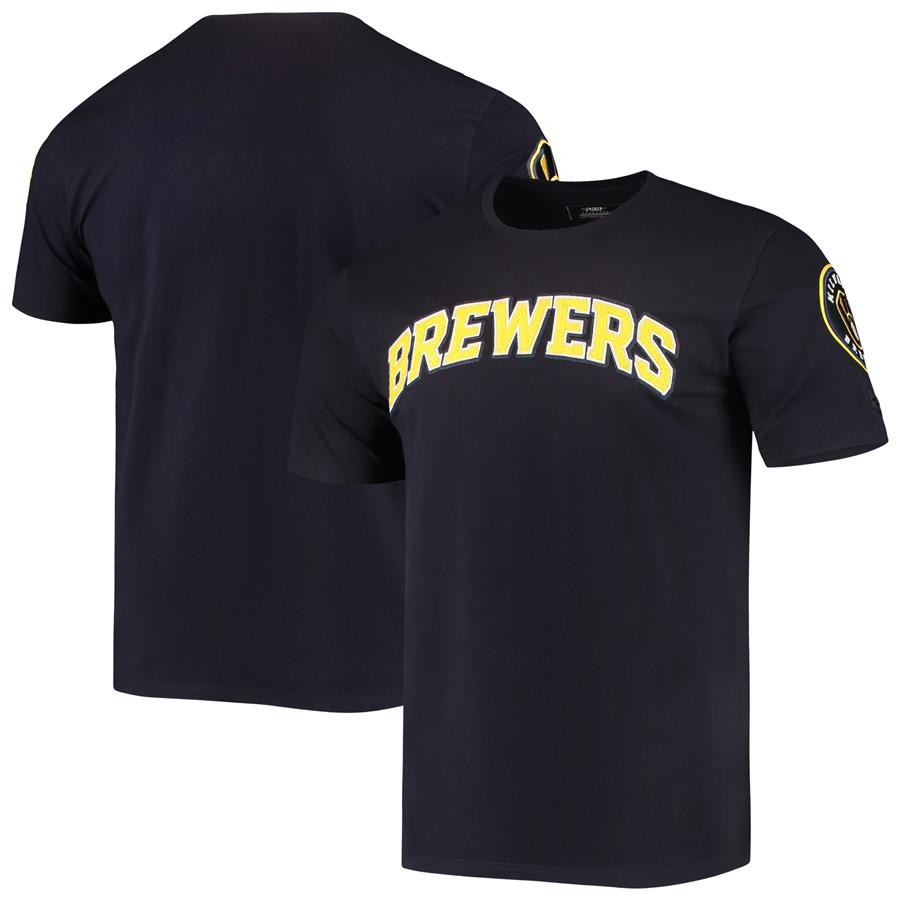 Milwaukee Brewers Pro Standard Team Logo T-Shirt - Navy