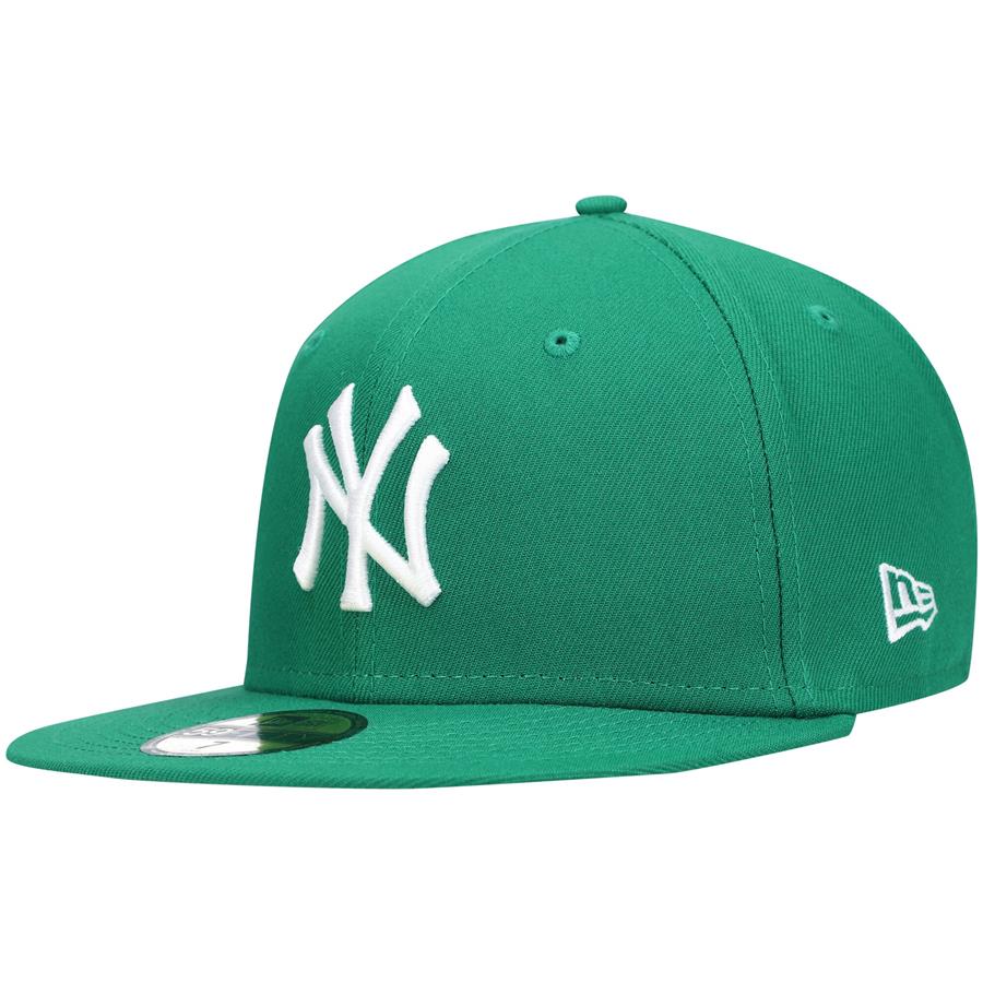 New York Yankees New Era Logo White 59FIFTY Fitted Hat - Kelly Green