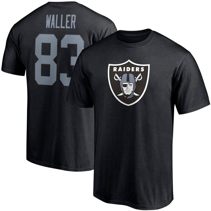 Darren Waller Las Vegas Raiders Fanatics Branded Player Icon Name & Number T-Shirt - Black