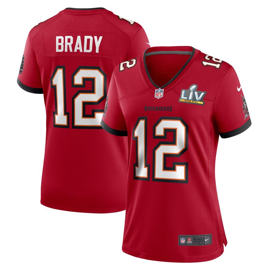 Tom Brady Tampa Bay Buccaneers Nike Women's Super Bowl LV Game Jersey - Red