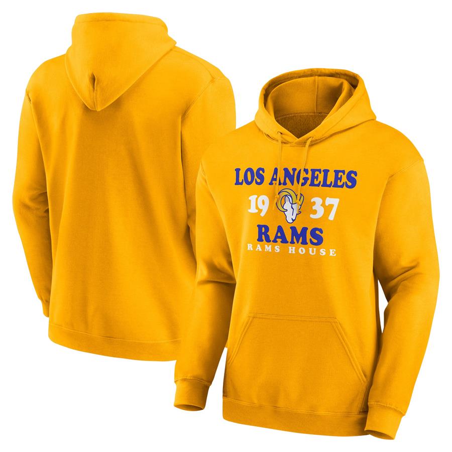 Los Angeles Rams Fierce Competitor Pullover Hoodie - Gold