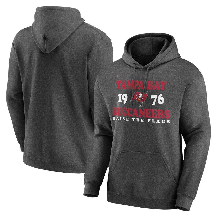 Tampa Bay Buccaneers Fierce Competitor Pullover Hoodie - Heathered Charcoal