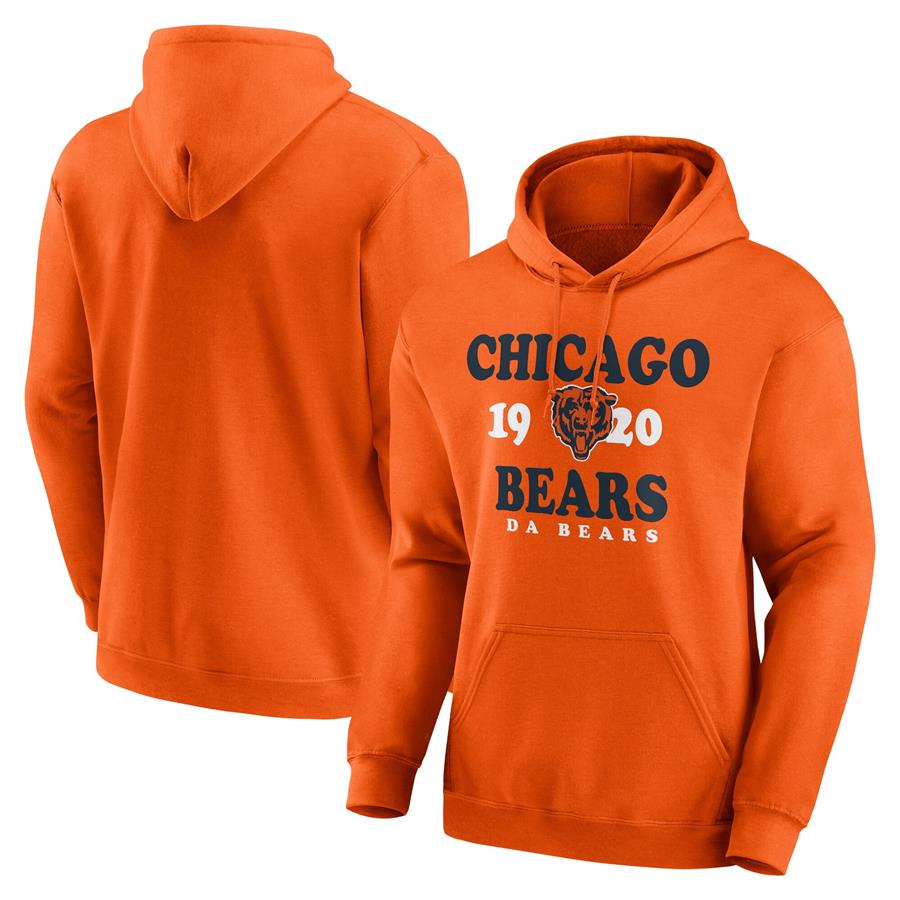 Chicago Bears Fierce Competitor Pullover Hoodie - Orange