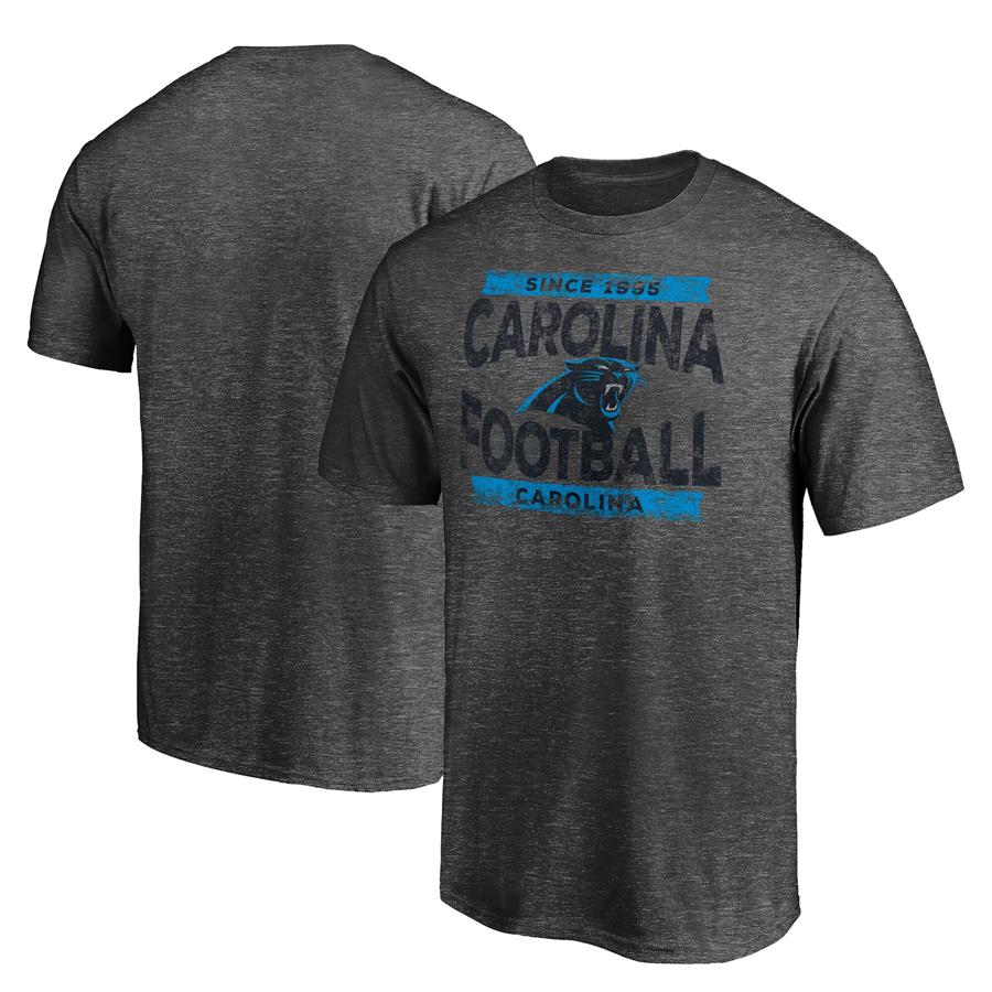 Carolina Panthers Heroic Play T-Shirt - Heathered Charcoal