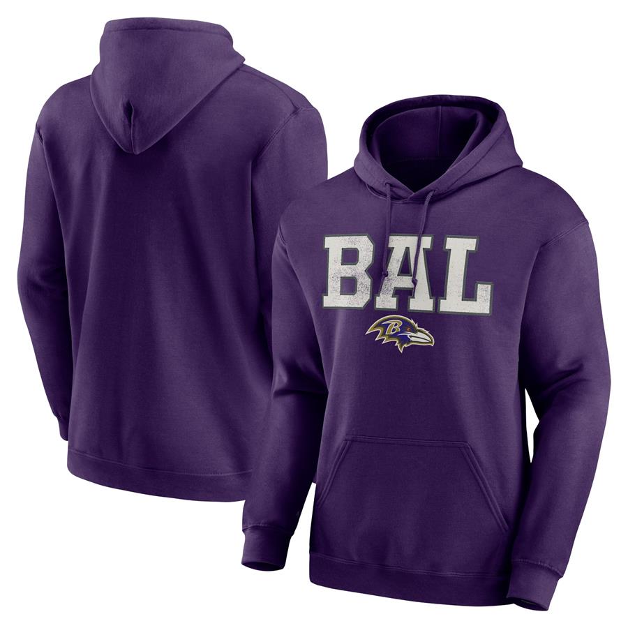 Baltimore Ravens Scoreboard Pullover Hoodie - Purple