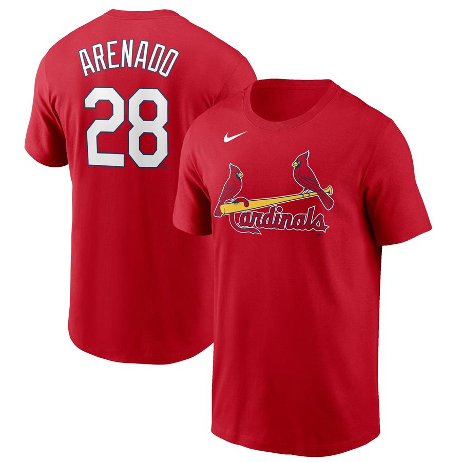 Nolan Arenado St. Louis Cardinals Nike Name & Number T-Shirt - Red
